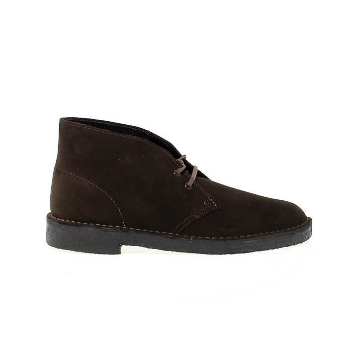 Boots Clarks Desert Boot Homme Chamois marron Semelle en Crepe Marron Marron Cdiscount Chaussures