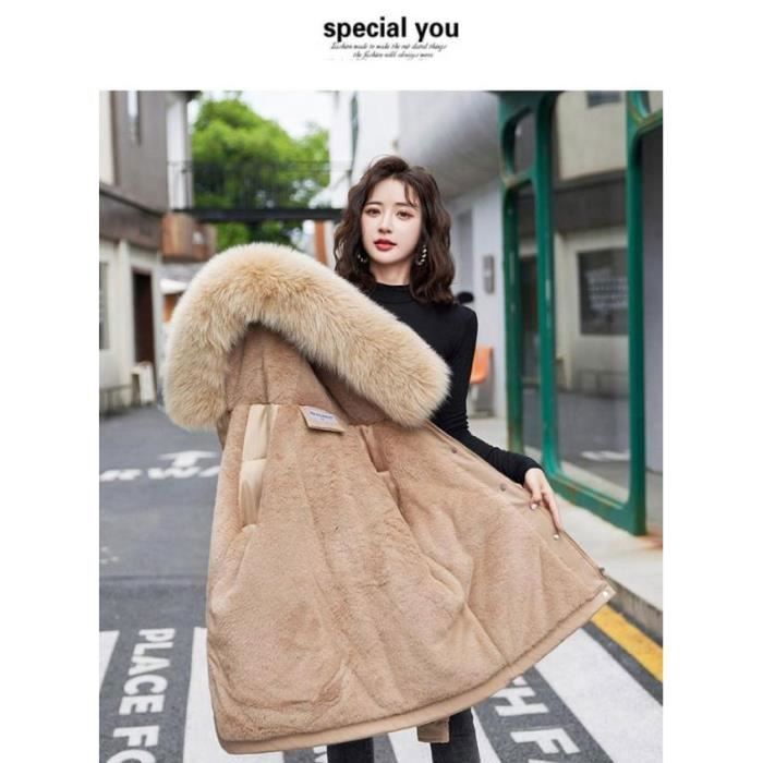 Manteau best sale fourrure lapin