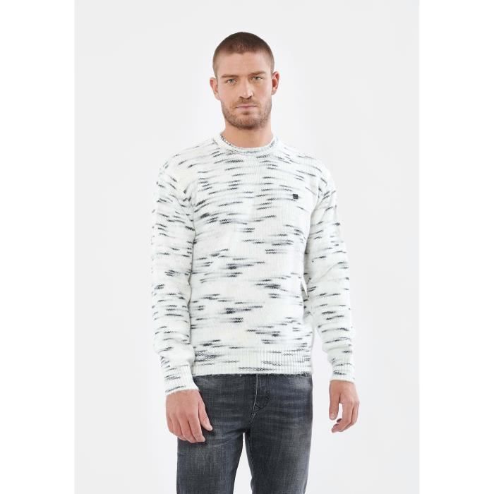 Pull Kaporal Vyla Homme - Mix Acrylique/Polyester, Taille L Noir