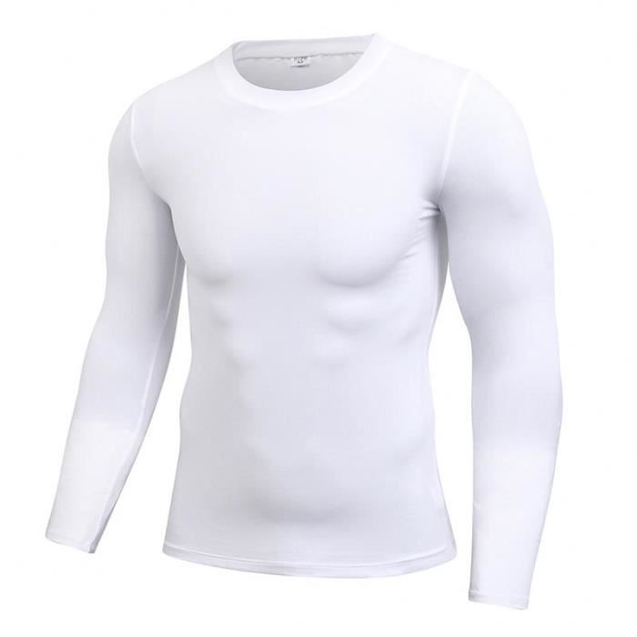 T shirt manche on sale longue sport homme