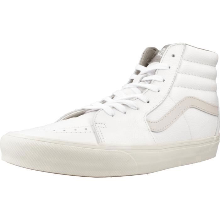 Vans Baskets - VANS SK8-HI - Blanc - Lacets - Adulte - Plat