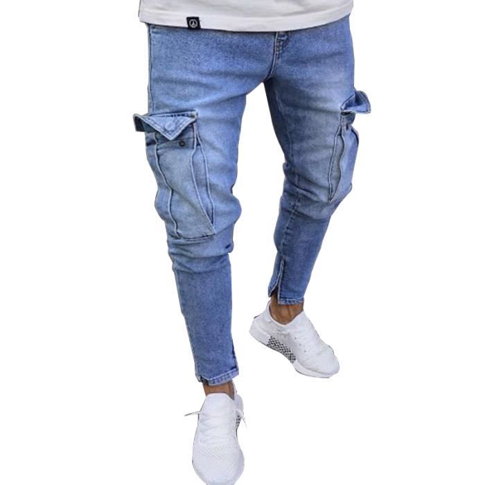Jeans homme moto sale