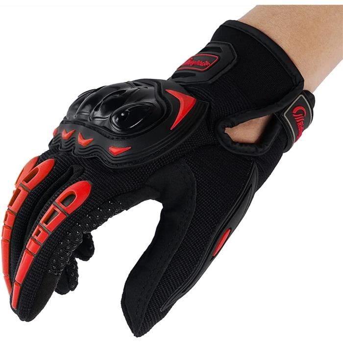 Gants Moto Harssidanzar Pour Hommes Avec écran Tactile - Respirants Et Robustes (poils Durs, Modèle SM058EU)