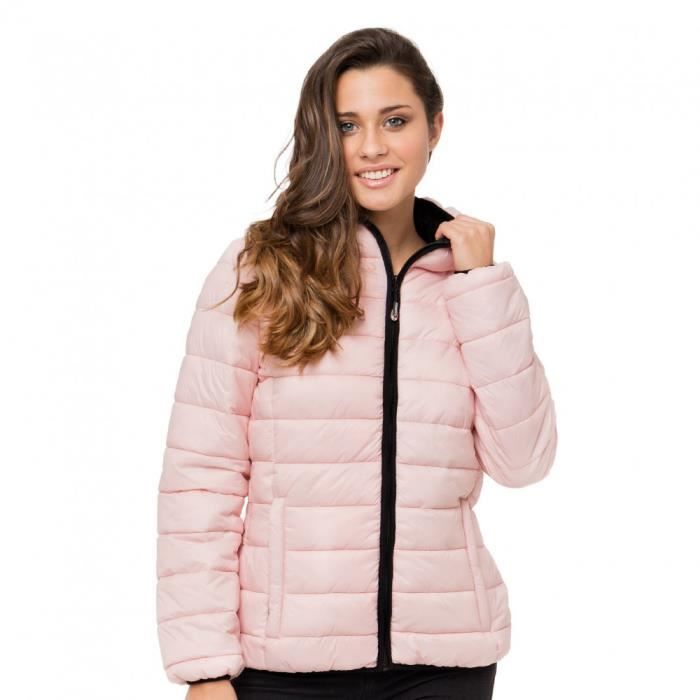 Doudoune femme rose poudré deals
