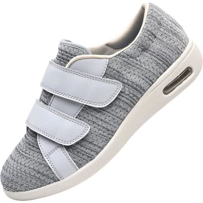 New Balance Homme Blanche Chaussures De Marche Pour Homme - Coussin D'air - Slip-On-Geh Chaussures Ouvertes Homme