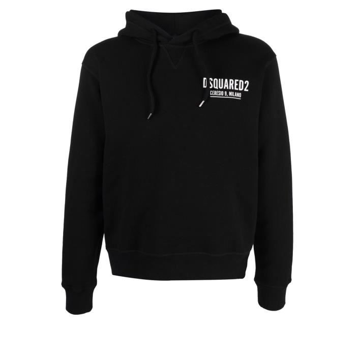 Sweat a capuche luxe iconique Dsquared2 Homme Noir Cdiscount Pret a Porter
