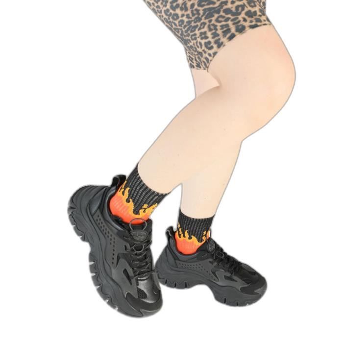 Buffalo Baskets nappa vegan femme Buffalo Trail One - black - 36