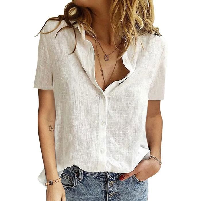 Blouse shop femme lin