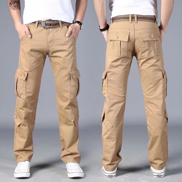 Pantalon cargo homme - en Coton Style SWAT Militaire Nombreuses - FR70UJ