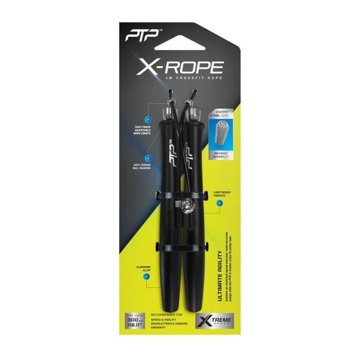 Corde à sauter PTP X Rope Noir Taille unique Pour HIIT et crossfit Cdiscount Sport