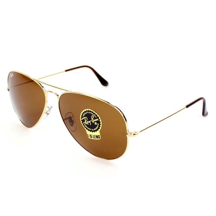 Lunettes de soleil Ray Ban RB3025 Or verres Ma Or Achat Vente lunettes de soleil Mixte Adulte Cdiscount