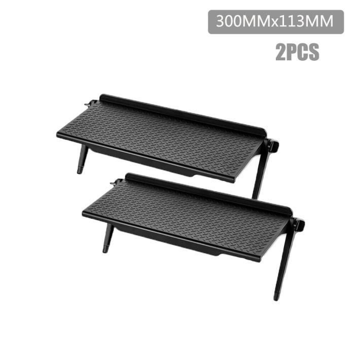 Tiger LEC18-BK Support DJ Pour PC Et Ordinateur Portable Avec Étagère - Noir