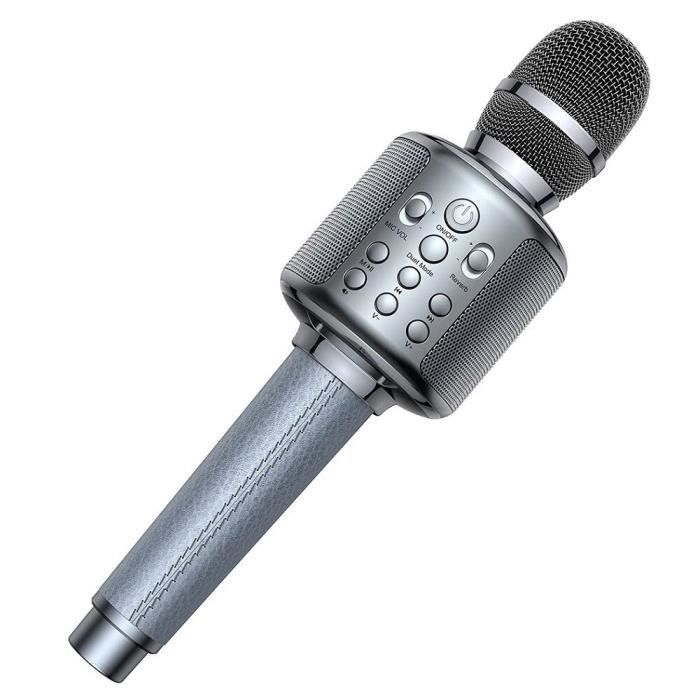 BONAOK G50 Microphone Karaoké Sans Fil Bluetooth – Portable, Haut-Parleur 26W, Mode Duet