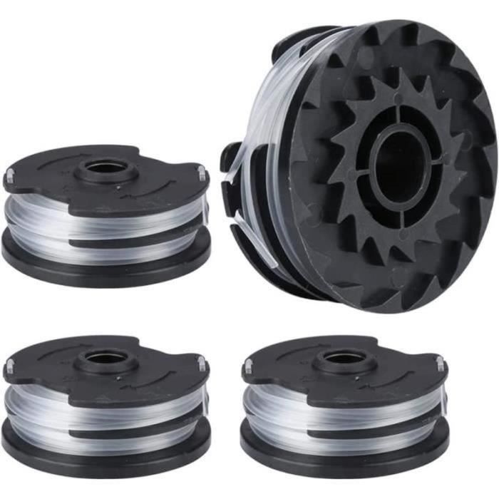 JAMSSOW 4 Bobines Fil + Couvercle Compatible Parkside TLP-01 PRTA 20-Li PRT 300 PRT 550 - Rechange Coupe Bordure