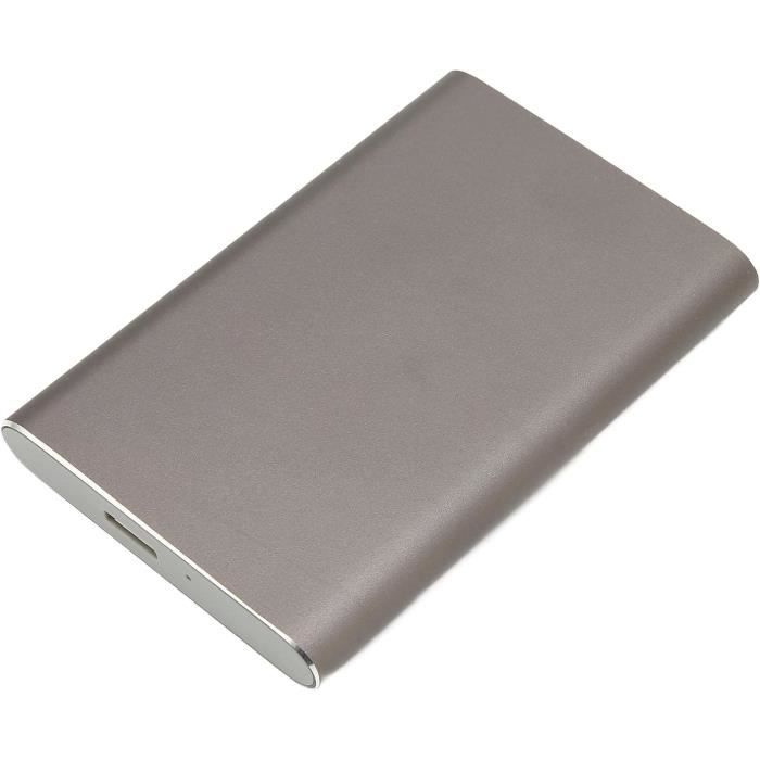 Disque Dur Externe Portable 500Go - Design Ultra Fin En Alliage Aluminium - Compatible PC, Mac, Jeux - Pour Sauvegarde Et Transport