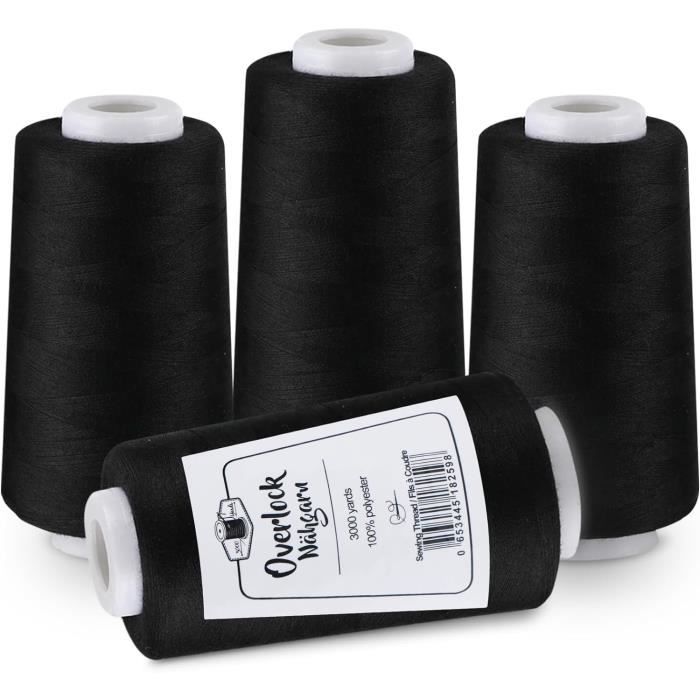 Fil Surjeteuse 3000 Yards - Qualité Premium Polyester | Les Filles à Pois Couleur Rouge