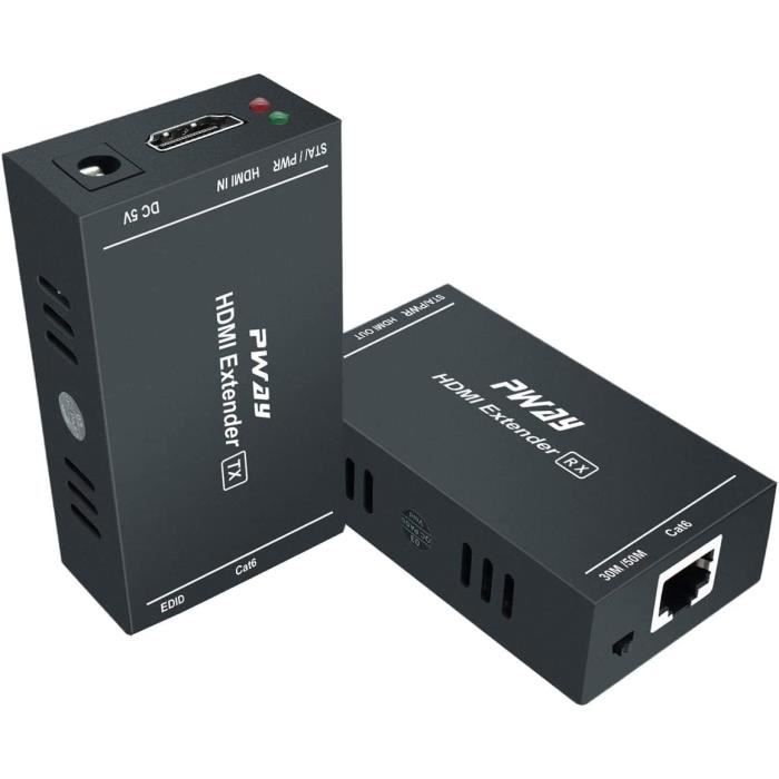 HDMI Extender Su Cavo Ethernet - Trasmissione Full HD 1080p Fino A 50m, Con Alimentazione - Foto 6