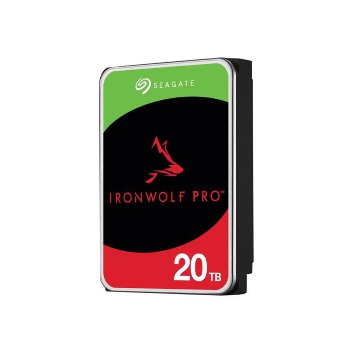 Seagate IronWolf Pro ST20000NE000 Disque dur 20 To interne 3.5 SATA 6Gb/ 7200 toursmin mémoire tampon : 256 Mo avec de Seagate Rescue Data Recovery - vue 2