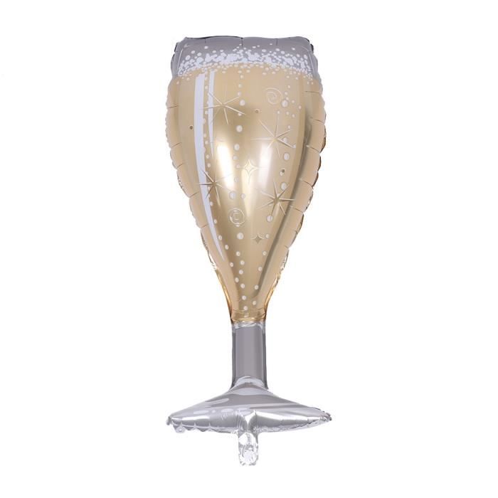 Ballonfritz® Lot De Ballons De Champagne Et Verre - Ballon XXL Bleu Comme Décoration De Mariage, Cadeau De Fête Ou Surprise Pour La Prise De Champagne