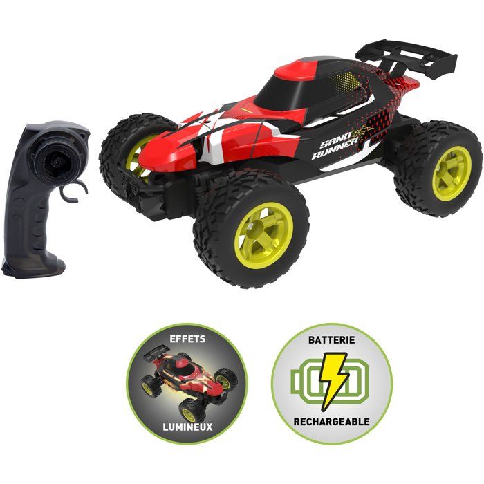 Voiture radiocommandée - EXOST - Sand Runner Mini Buggy - 24 GHz - Tout-terrain - 15 km/h - Batterie rechargeable - Dès 5 ans