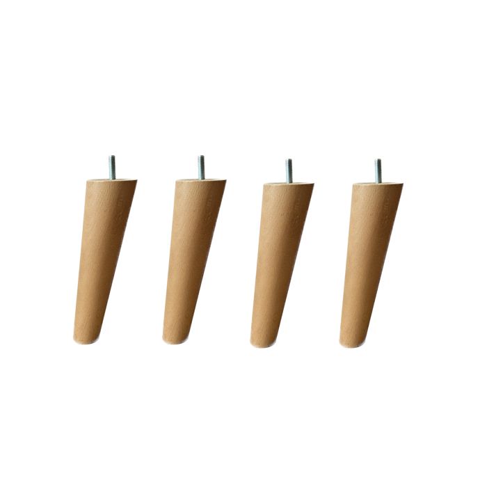 4 pieds fuseau rond incliné miel 20 cm - Bois naturel - Fabriqué en France - Someo 4 pieds fuseau rond incliné miel 20 cm - Bois naturel - Fabriqué en France - Someo