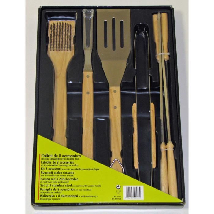 Set 8 accessoires inox pour barbecue SOMAGIC - Kit 8 pièces