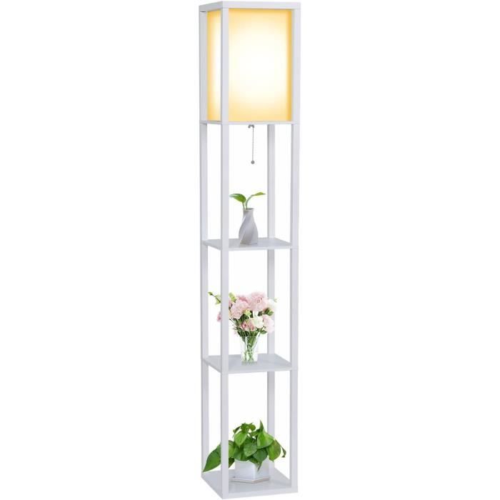 COSTWAY Lampadaire d'Etagère, Lampe Debout pour