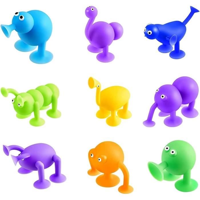 Lot De 2 Jouets Sensoriels Mécaniques Chenilles à Remonter - Jeu D'Éveil Pour Bébés Et Tout-petits - Taille 15x4x3 Cm