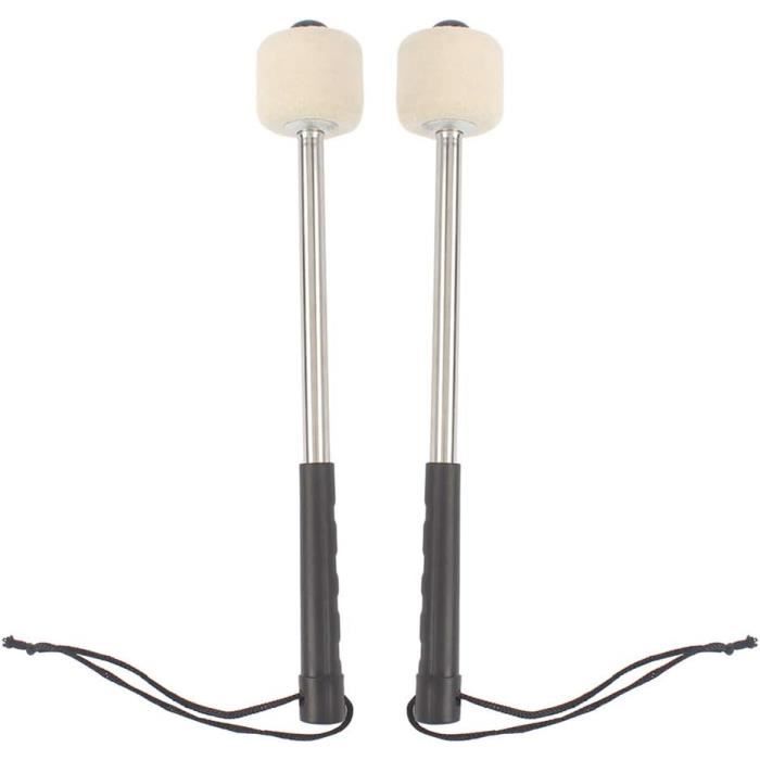 Baguettes De Percussion En ABS – Lot De 2, Maillets Dorés Pour Carillon, Xylophone, Débutants Et Adultes