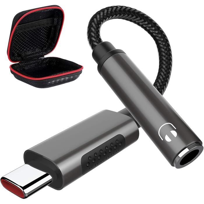 Eppfun AV400 Pro Adaptateur USB C Jack DAC 24bit/96kHz - Charge 60W Compatible IPhone 16/15 Galaxy