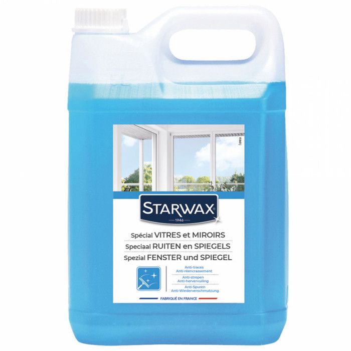 Nettoyant vitres - spécial anti-taches avec alcool - 5 L