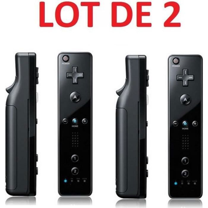 2 X Télécommande Wiimote manette pour Nintendo Wii et Wii U Straße Game ®