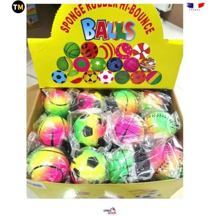 YiliYa Balles De Bande De Poignet, 4 Pcs Balles Rebondissantes