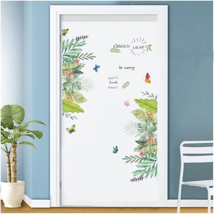 Sticker mural - Branche fleurie avec moineaux