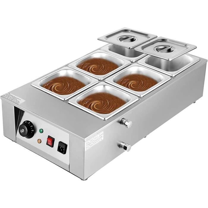 Machine à chocolat chaud commerciale 5/10 l, distributeur de chocolat chaud électrique, avec affichage LED, plaque chauffante en acier inoxydable 304 pour chauffer le chocolat,220V-10L