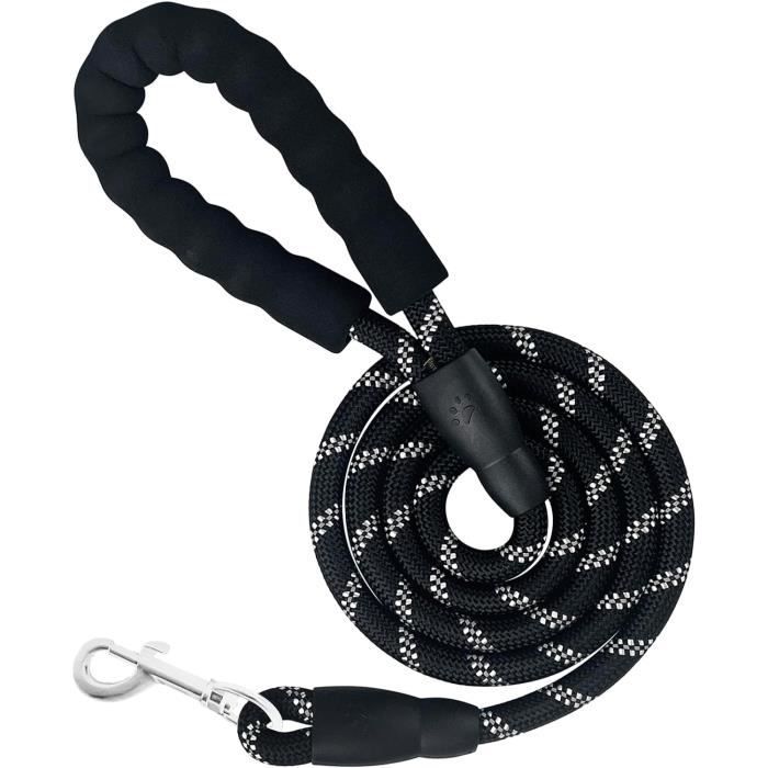 Laisse Chien Nylon Vert Clair Avec Poignée Rembourrée - Pour éducation Et Promenade