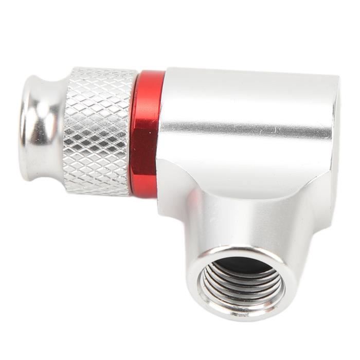 Adaptateur De Pompe à Vélo Universel – Tête Double Valve (Schrader/Presta), Compatible Vélos, Motos, Voitures – 61x21x43 Mm