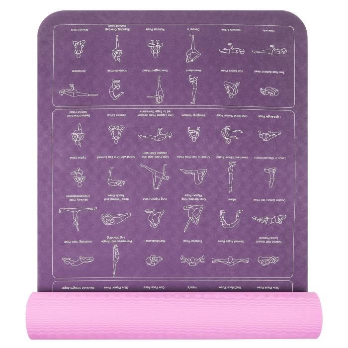 Tapis de yoga antidérapant insipide le tapis de danse (Pourpre) Bon