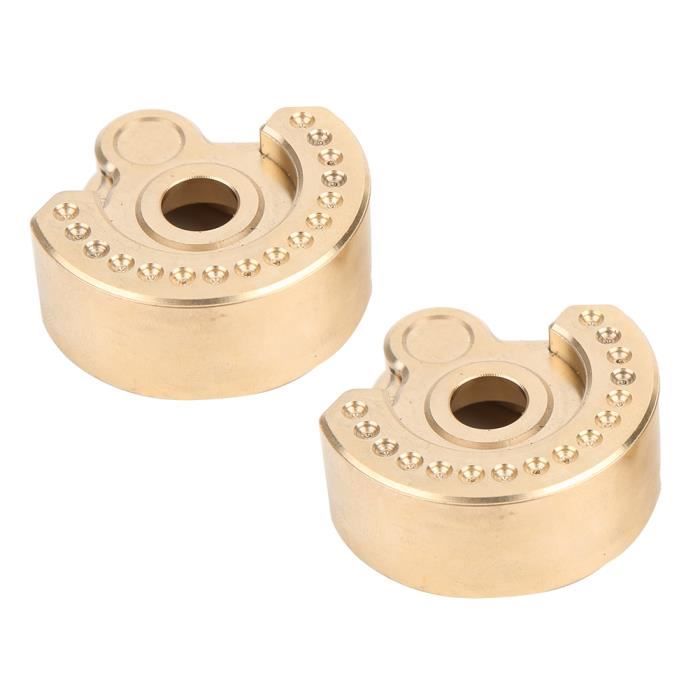 Yeacher 2 Pièces Contrepoids De Bloc De Poids De Roue RC En Laiton Pour 1 10 Traxxas Hsp Rc4wd Voiture Sur Chenilles Jante 1 9 Pouces 2 2 Pouces