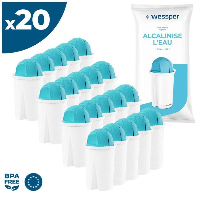 Filtre à Eau Wessper 20 Microns - Préfiltre à Ficelle 10 Pouces Pour Osmose Inverse - Élimine Sable, Rouille, Boue - Lot De 10