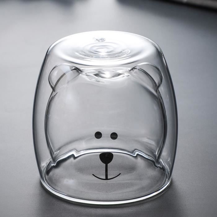 Paire De 2 Tasses De Sport En Verre épais 24 Oz - Transparent, Avec Anse, Neuves Avec étiquettes