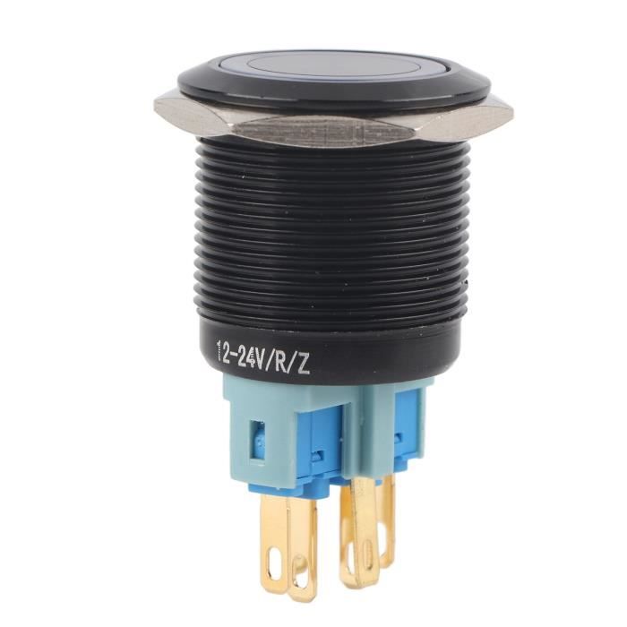 Pulsante Per Veicoli Nautici Pulsante Per Clacson 22mm 12V Impermeabile Con LED - Interruttore A Pulsante Momentaneo Per Auto E Barche Interruttore Metallo Barca - Foto 10