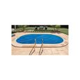 Bâche été rectangulaire pour piscine enterrée - GRE - 800 x 400 cm - PVC - 180 microns - Bleu-1