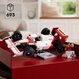 LEGO Icons 10330 McLaren MP4/4 et Ayrton Senna, Set Modèle Réduit de Voiture pour Adultes-1