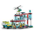 LEGO 60330 City L’Hôpital, Jouet Camion d’Ambulance et Hélicoptère avec 12 Minifigurines, Plaques de Route, Enfants Dès 7 Ans-1