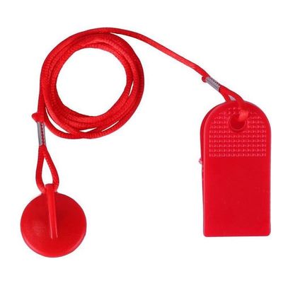 Clé De Sécurité Universelle Pour Tapis Roulant Avec Corde - Rouge, Matière PP, Neuf Sous Emballage