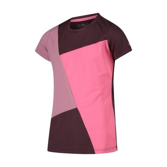 Le t-shirt rose fluo avec volants en coton biologique - neon coral | Tape à l'oeil