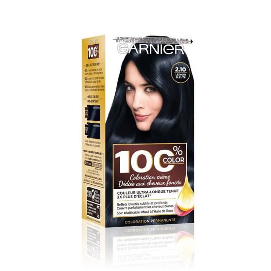 100 Ultra Brun 210 Coloration Cheveux Noir Bleuté