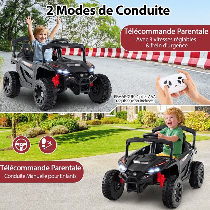 GOPLUS 12V Véhicule Electrique avec Télécommande 2.4G Véhicule Enfant