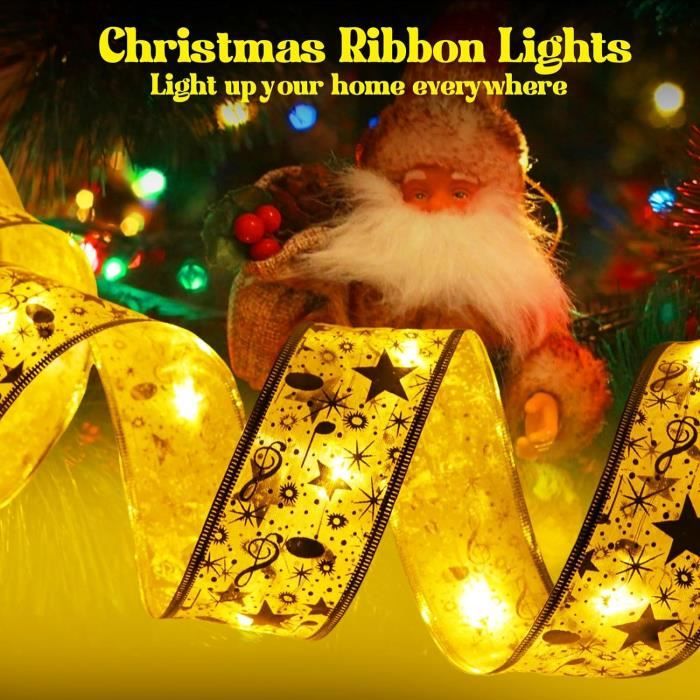 Ruban, 10 M 100 Led, Pour Sapin De Noël, Lumières Led De Noël En Ruban